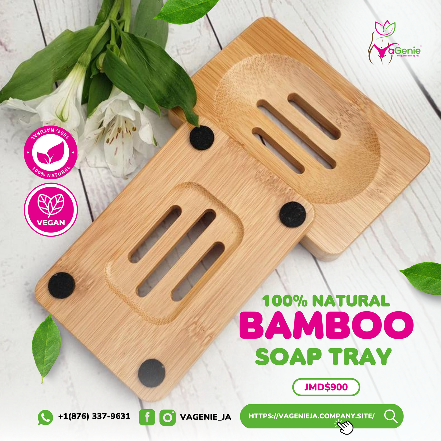 Bamboo Soap Tray - Light