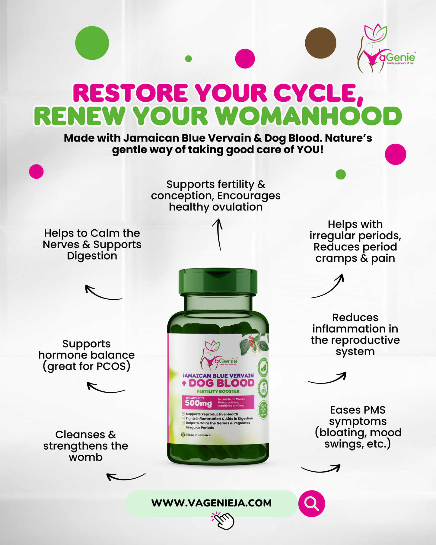 Jamaican Blue Vervain & Dog Blood Fertility Booster Capsules