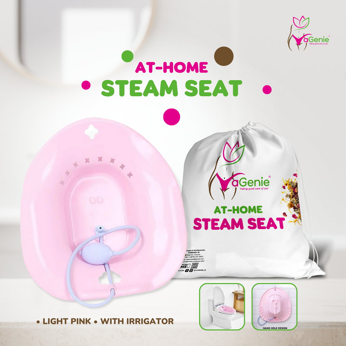 Goddess V-Steam Throne (At-Home Steam Seat (with Irrigator)